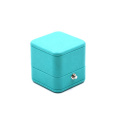 Elegant Luxury Gift Packaging Square PU Leather Jewelry Box Luxury Packaging Box For Ring